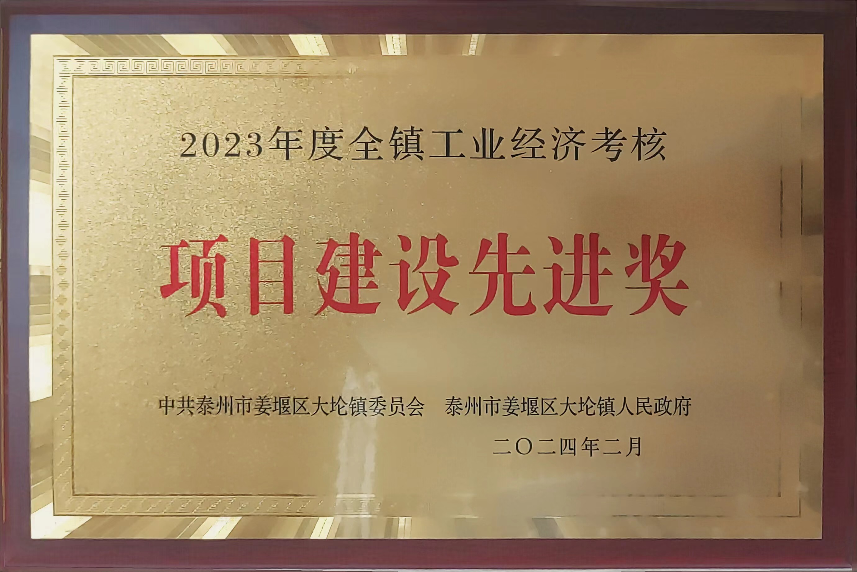 2023年度项目建设先进奖